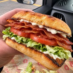 Tim Hortons - BLT well done toasted roll with extra bacon/mayo