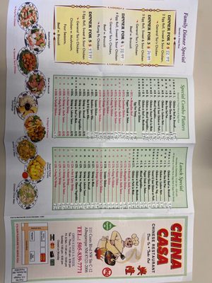 Menu photo 1 China Casa Albuquerque, NM