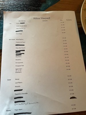 Menu photo 1 Hilton Vineyards Monroe, NC