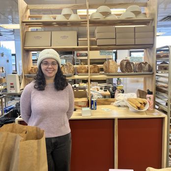 Porteur Breads - Belanna cheerfully takes care of the customers while Kyle is baking in the back - Bakeries Near Me - Brunswick, Maine