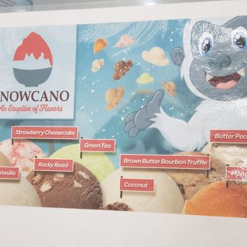Snowcano - Ice cream flavors - Shaved Ice Near Me - Katy, Texas