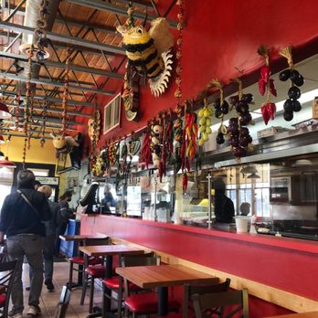 Bumble Bee's Baja Grill - Inside - brightly colored and full of fun decorations - Mexican Near Me - Santa Fe, New Mexico