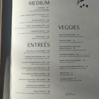Chelsea - Medium, entrees, veggies menu - New American Near Me - Santa Monica, California