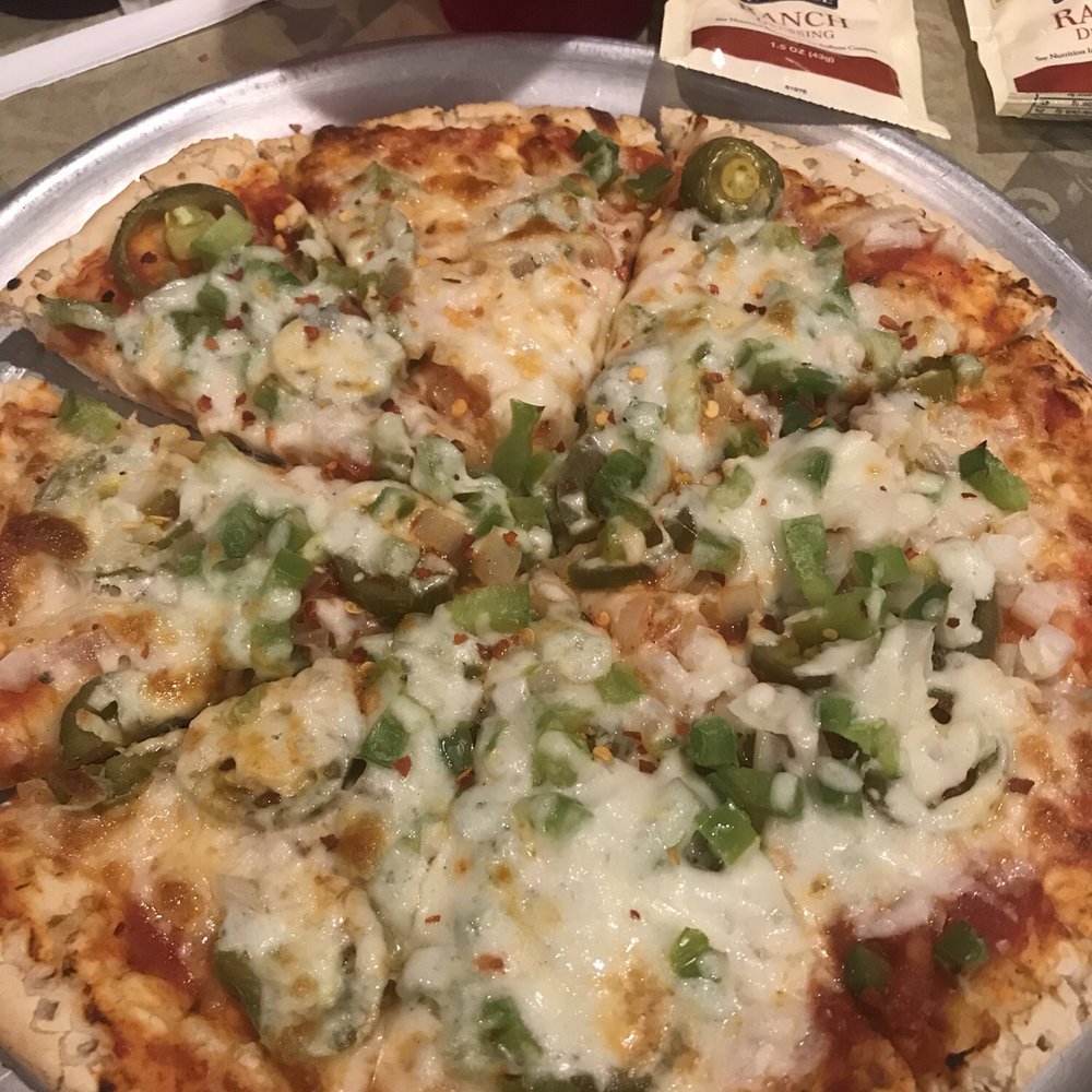 Build your own pizza with onions, green peppers, jalapeños, and onions! Yum! Build your own pizza with onions, green peppers, jalapeños, and onions! Yum!