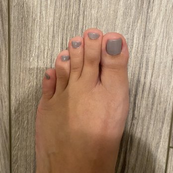 Silk Nails - Pedicure by Jason Polish color-Cool Gray - Nail Salons Near Me - Kingwood, Texas Silk Nails - Pedicure by Jason Polish color-Cool Gray - Nail Salons Near Me - Kingwood, Texas