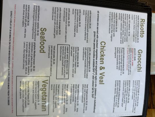 Menu photo 5 Cicciotti's Carlsbad, CA