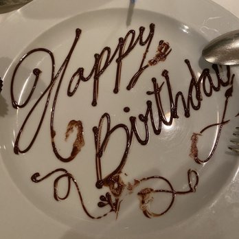 Union League - Sweet birthday message! Obliterated from us eating the chocolates - French Near Me - New Haven, Connecticut