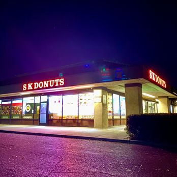 SK Donuts - Nighttime view. - Donuts Near Me - Union City, California SK Donuts - Nighttime view. - Donuts Near Me - Union City, California