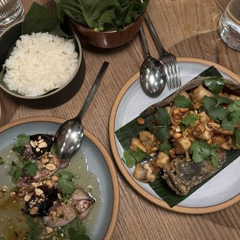 Nari - Pork jowl & squid and miang pla - Thai Near Me - San Francisco, California Nari - Pork jowl & squid and miang pla - Thai Near Me - San Francisco, California