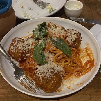Spaghettini - Berkshire Pork Meatballs - Italian Near Me - Seal Beach, California Spaghettini - Berkshire Pork Meatballs - Italian Near Me - Seal Beach, California