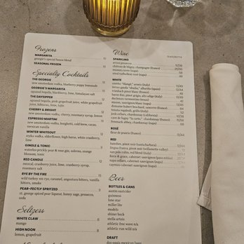 Georgie's - Menu - Bars Near Me - Georgetown, Texas