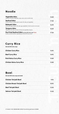 Menu photo 5 TruSushi 'n Fish Lake Forest, CA