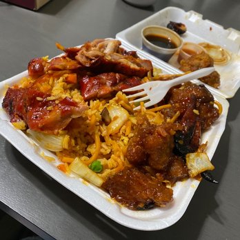 Hong Kong Express - a plate of food on a table - Chinese Near Me - Orange, California Hong Kong Express - a plate of food on a table - Chinese Near Me - Orange, California