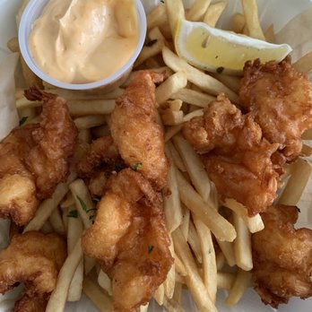 OlenaHi - Beer battered shrimp with fries - Salad Near Me - Honolulu, Hawaii