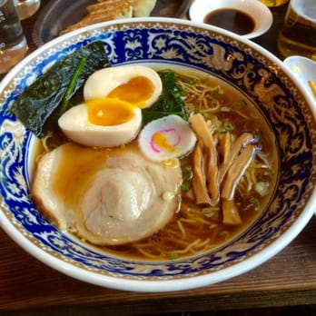 Nakamura - Torigara- #26 cut thin noodle, light chicken and fish broth, chashu pork, bamboo shoots, spinach, naruto fish cake, nori with Ajitama egg - Ramen Near Me - New York, New York Nakamura - Torigara- #26 cut thin noodle, light chicken and fish broth, chashu pork, bamboo shoots, spinach, naruto fish cake, nori with Ajitama egg - Ramen Near Me - New York, New York