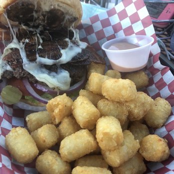 Delsa's Ice Cream Parlour - Bacon Mushroom & Swiss w/tater tots - Ice Cream & Frozen Yogurt Near Me - Boise, Idaho