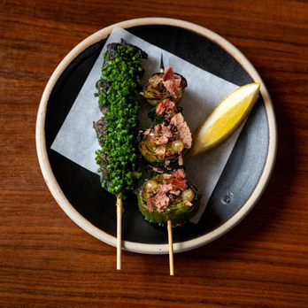 Arthur - Snail & Leek skewers - French Near Me - Brooklyn, New York Arthur - Snail & Leek skewers - French Near Me - Brooklyn, New York
