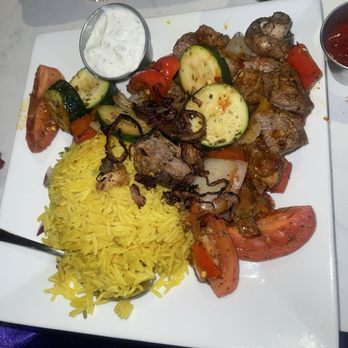 Tanoor Bellevue - Spicy Grilled Lamb with Veggies - Halal Near Me - Bellevue, Washington
