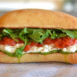 OBO' Italian Table & Bar - Burrata & Tomato Confit Sandwich