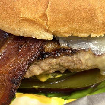 The Burger Shack - Chantilly - BYOB - 7oz patty with bacon, pepper jack, LTPO, mustard and mayo. - Hot Dogs Near Me - Chantilly, Virginia