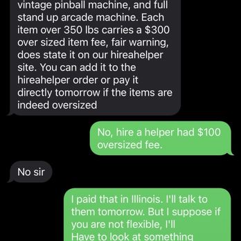 Ogre Man Movers - This is a text stream between me and the owner literally less than 12 hours before he was coming to the move - Movers Near Me Ogre Man Movers - This is a text stream between me and the owner literally less than 12 hours before he was coming to the move - Movers Near Me