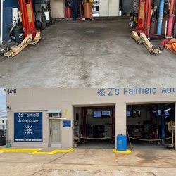 Fairfield Automotive Repair - Front of shop and open bay