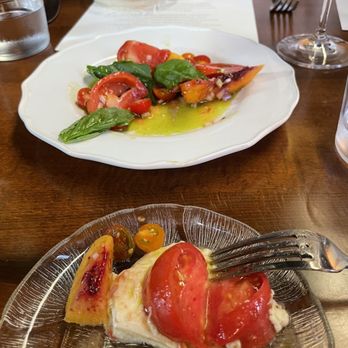 il Seme - Caprese with added Porter peaches. - Italian Near Me - Tulsa, Oklahoma