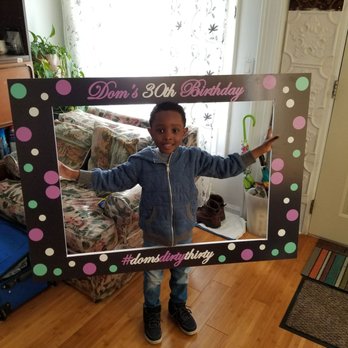 Big Apple Props - Made my nephew model the frame. - Signmaking Near Me - Brooklyn, New York