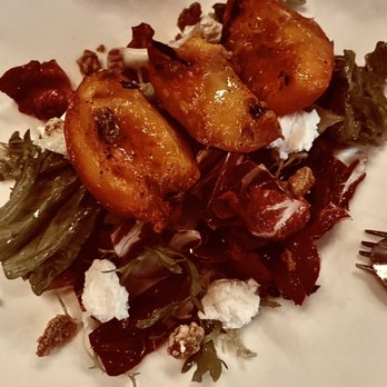 Il Terrazzo Carmine - Grilled peach salad - Italian Near Me - Seattle, Washington