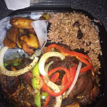 Ena's Caribbean Kitchen - Brown Stew Chicken with Plantains & Rice and Peas. - Caribbean Near Me - Columbus, Ohio Ena's Caribbean Kitchen - Brown Stew Chicken with Plantains & Rice and Peas. - Caribbean Near Me - Columbus, Ohio