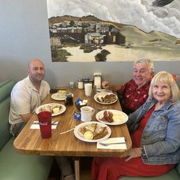 Breakfast with our Las Vegas son, Toby & he loves this restaurant & friendly people too! Breakfast with our Las Vegas son, Toby & he loves this restaurant & friendly people too!