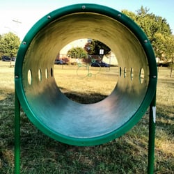Heurich Dog Park - Tunnel leading to some hoops