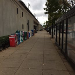 Entrance and bus stops
