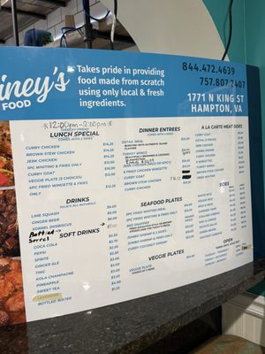 Menu photo 1 Rainey's Soul Food Hampton, VA Menu photo 1 Rainey's Soul Food Hampton, VA