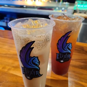 Elixir Tea Bar - Sparkles on top! Jasmine Tea and Passion fruit - Bubble Tea Near Me - Costa Mesa, California Elixir Tea Bar - Sparkles on top! Jasmine Tea and Passion fruit - Bubble Tea Near Me - Costa Mesa, California