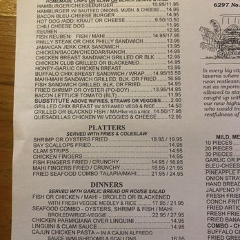 Pineapple Joe's Grill & Raw Bar - Menu - Cocktail Bars Near Me - Fort Pierce, Florida
