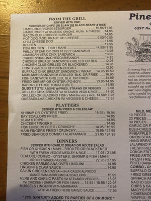 Menu photo 1 Pineapple Joe's Grill & Raw Bar Fort Pierce, FL