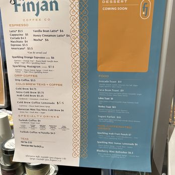 Finjan Coffee - Menu - Coffee & Tea Near Me - San Diego, California Finjan Coffee - Menu - Coffee & Tea Near Me - San Diego, California