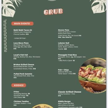The Lanai - Menu - Tiki Bars Near Me - Mira Loma, California