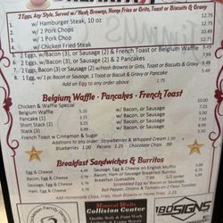 Jimmys Cafe - Menu