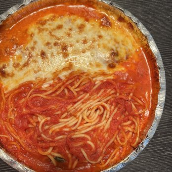 Lillian Pizzeria - Chicken Parm with Spaghetti - Pizza Near Me - Forest Hills, New York Lillian Pizzeria - Chicken Parm with Spaghetti - Pizza Near Me - Forest Hills, New York