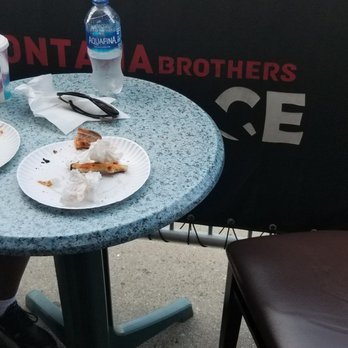 Montana Brothers - One of the two tables available for seating. It's perfect for the size of the establishment - Pizza Near Me - Freeport, New York Montana Brothers - One of the two tables available for seating. It's perfect for the size of the establishment - Pizza Near Me - Freeport, New York