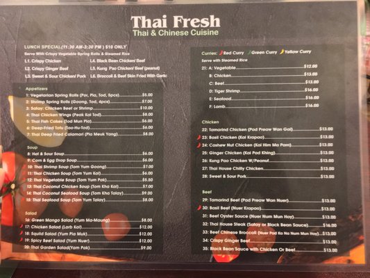 Menu photo 3 Thai Fresh Toronto, ON Menu photo 3 Thai Fresh Toronto, ON
