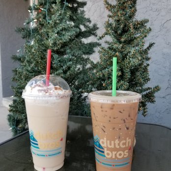 Dutch Bros Coffee - Blended Eggnog and Iced Cocomo - Coffee & Tea Near Me - Mesa, Arizona