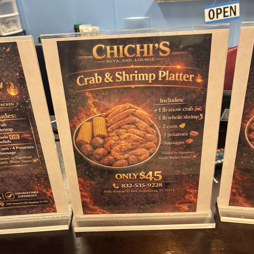 Chichi’s Suya and Lounge  - Seafood Near Me - Rosenberg, Texas