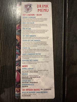 Menu photo 3 Hurricane Mo's Kitty Hawk, NC