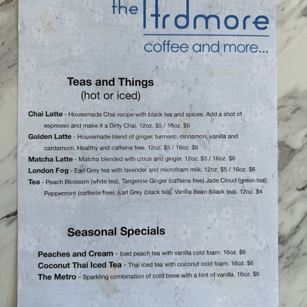 The Ardmore Coffee House - Menu - Coffee & Tea Near Me - Fairlawn, Ohio