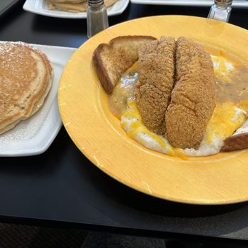 Jazzy’s Eats and Treats - Fish's and grits with Pancakes - Breakfast & Brunch Near Me - Montgomery, Alabama Jazzy’s Eats and Treats - Fish's and grits with Pancakes - Breakfast & Brunch Near Me - Montgomery, Alabama