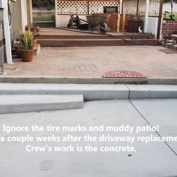 We Do It Custom - Patio steps needed to replace partial/round steps done by a prior contractor. Sorry for dirty appearance, I haven't power-washed in a while. - General Contractors Near Me