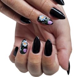Pewter - Natural nails with CND Shellac